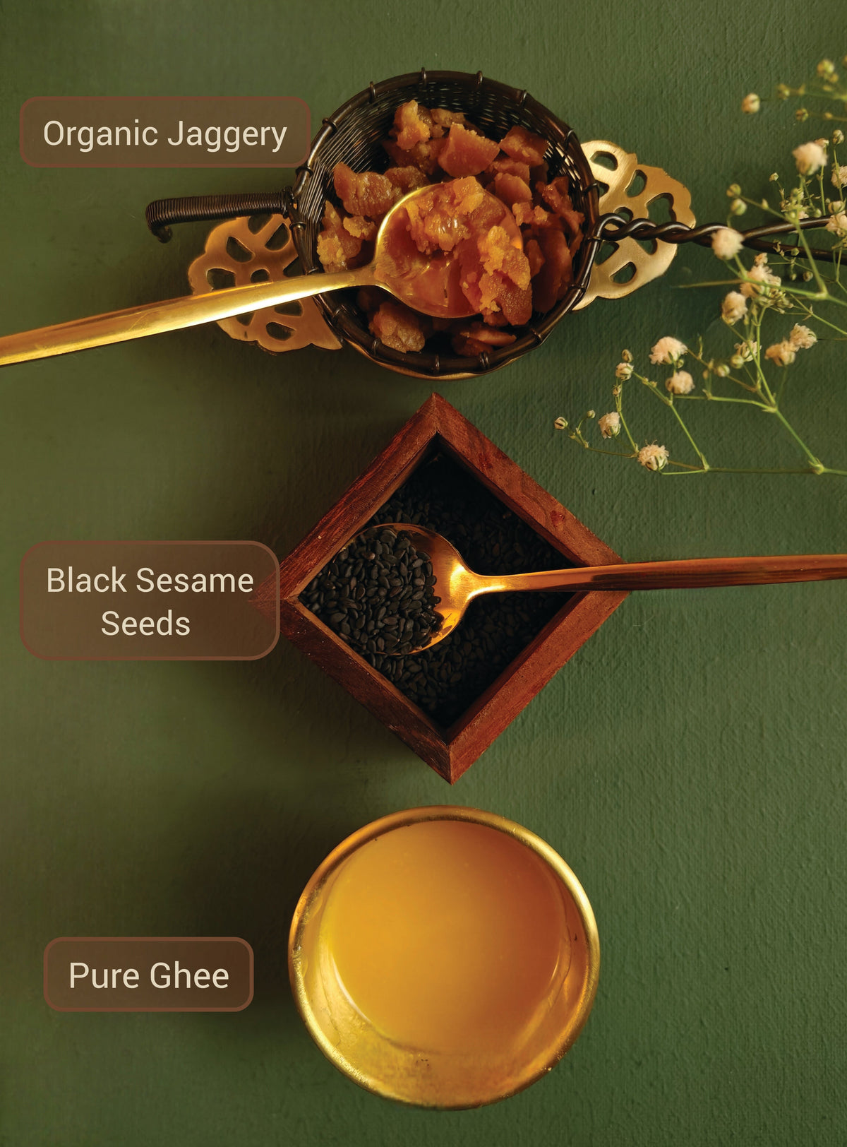 Black Til (Sesame) Jaggery Ladoo